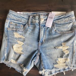 American Eagle denim cut off shorts